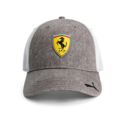 Scuderia Ferrari Trucker Grey Dawn Cap 2025-Fanwear