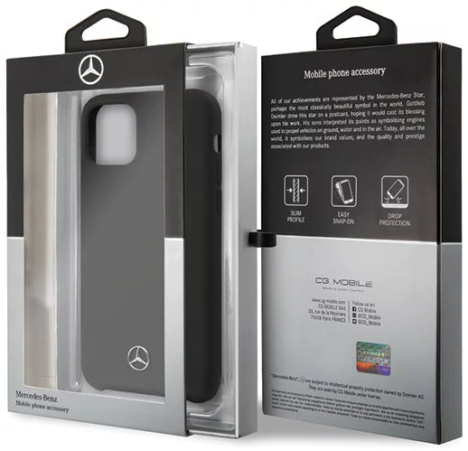 Mercedes iPhone 12 Pro Max Silicone Case - Black