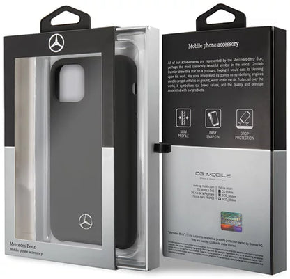 Mercedes iPhone 12 Pro Max Silicone Case - Black