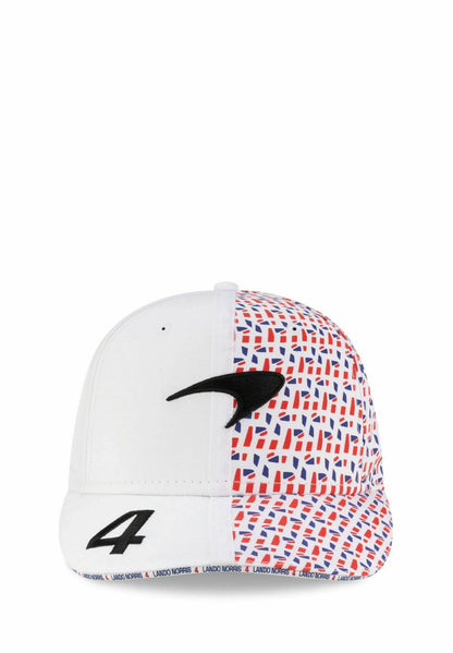 Mclaren Special Edition Men's Silverstone Lando Norris Cap White 2025-RP Teamwear