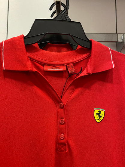 Scuderia Ferrari Womens Classic Polo 2016 Red - Fanwear