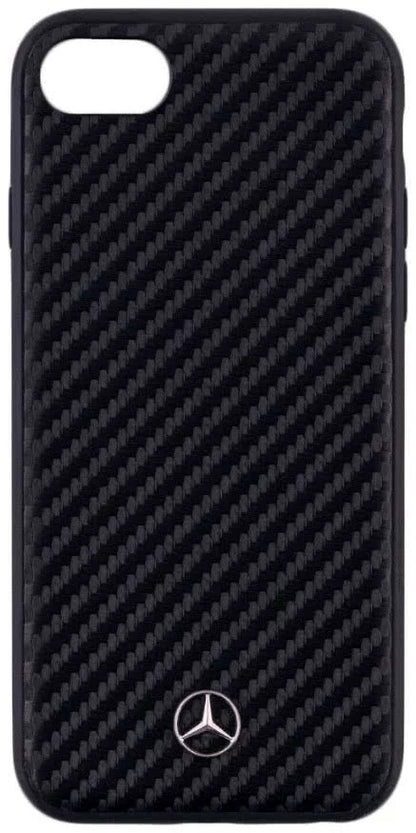 Mercedes iPhone 8 Plus Hard Case - Dynamic Line Real Carbon Fiber - Black