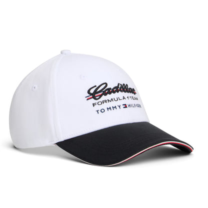 Cadillac F1 Team x Tommy Hilfiger Script Baseball Cap White/Black 2026 - Fanwear