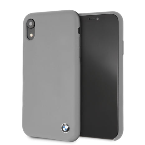 BMW iPhone XR Hard Case - Gray Silicone