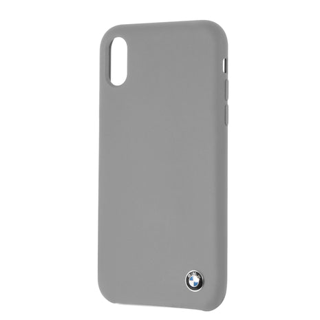BMW iPhone XR Hard Case - Gray Silicone