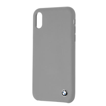 BMW iPhone XR Hard Case - Gray Silicone