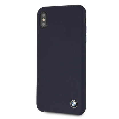BMW iPhone XS Max Hard Case - Navy Silicone