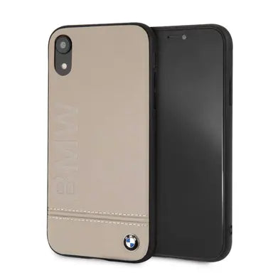 BMW iPhone 11 Pro Hard Case - Signature Logo Imprint - Taupe
