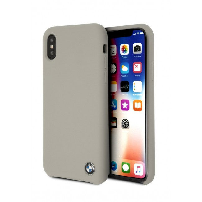 BMW iPhone X / XS Hard Case - Taupe Silicone