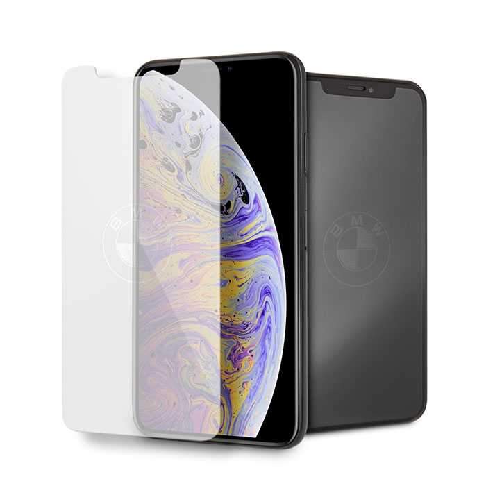 BMW iPhone XS Max Tempered Glass - Invisible Logo