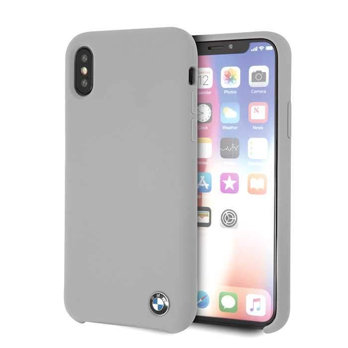 BMW iPhone X / XS Hard Case - Gray Silicone