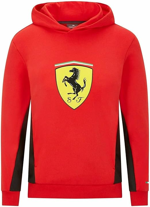 Scuderia Ferrari Puma Kids Hooded Sweat Red 2021-Fanwear