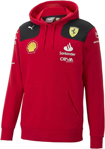 Scuderia Ferrari Men's Team Hoodie Red 2023-RP Teamwear