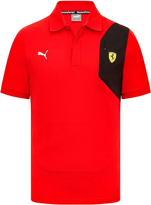 Scuderia Ferrari Men's Classic Polo Red 2023-Fanwear