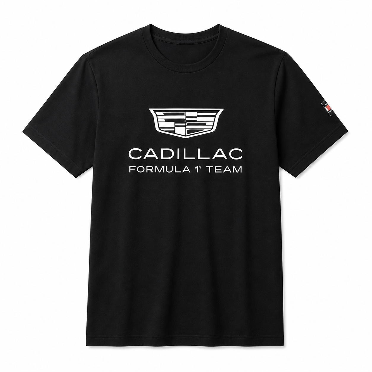 Cadillac F1 Team x Tommy Hilfiger Men's Shield T-Shirt Black Beauty 2026 - Fanwear