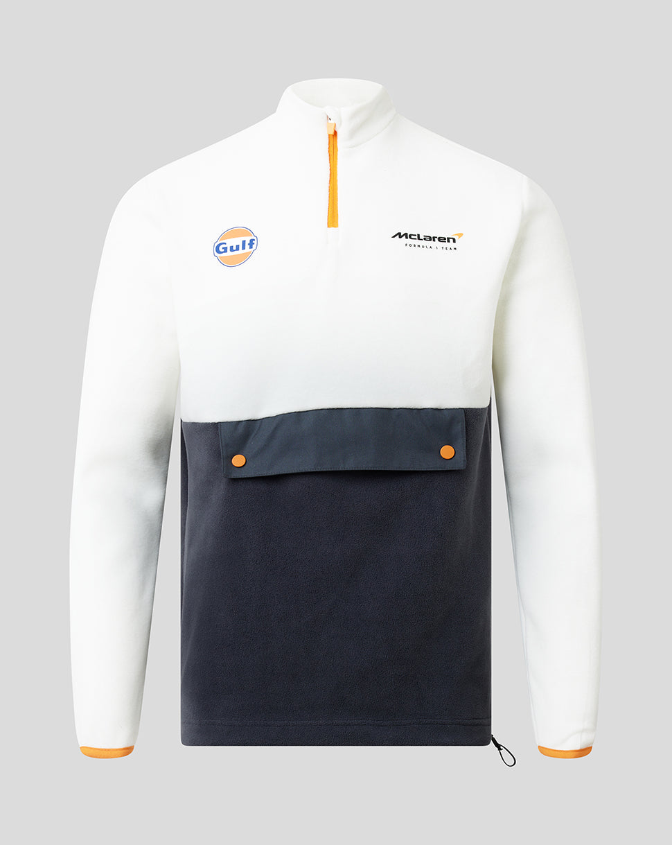 Mclaren Men's Gulf Quarter Zip Fleece Snow White 2022-Fanwear