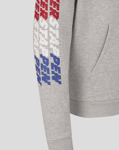 Red Bull Racing Max Verstappen Sleeve Graphic Overhead Hoodie Grey 2026 - Fanwear