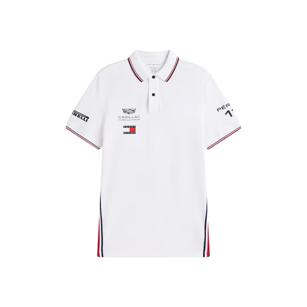 Cadillac F1 Team x Tommy Hilfiger Men's Polo White 2026 - RP Teamwear
