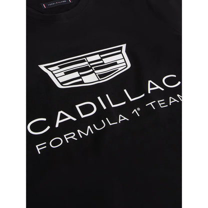 Cadillac F1 Team x Tommy Hilfiger Men's Shield T-Shirt Black Beauty 2026 - Fanwear