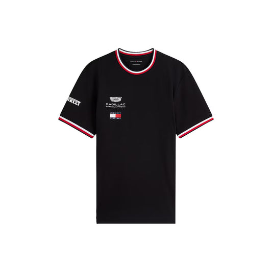 Cadillac F1 Team x Tommy Hilfiger Men's T-shirt Black 2026 - RP Teamwear
