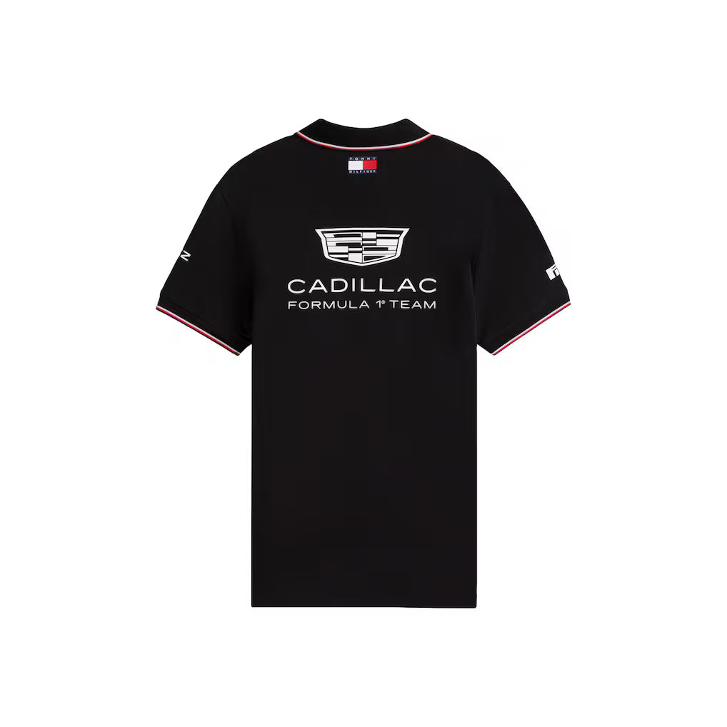 Cadillac F1 Team x Tommy Hilfiger Men's Polo Black 2026 - RP Teamwear