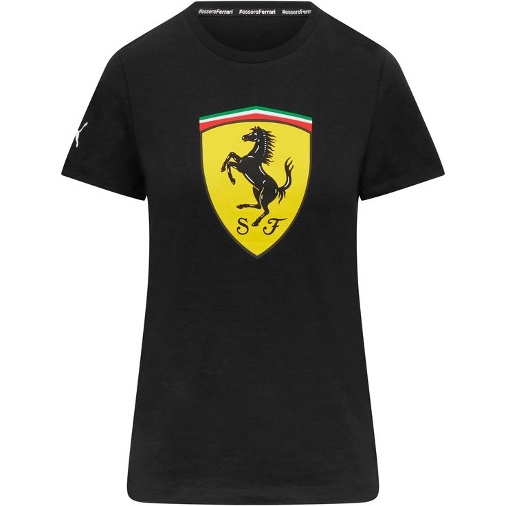 Scuderia Ferrari Women's Race T-Shirt 2016 Black-Fanwear