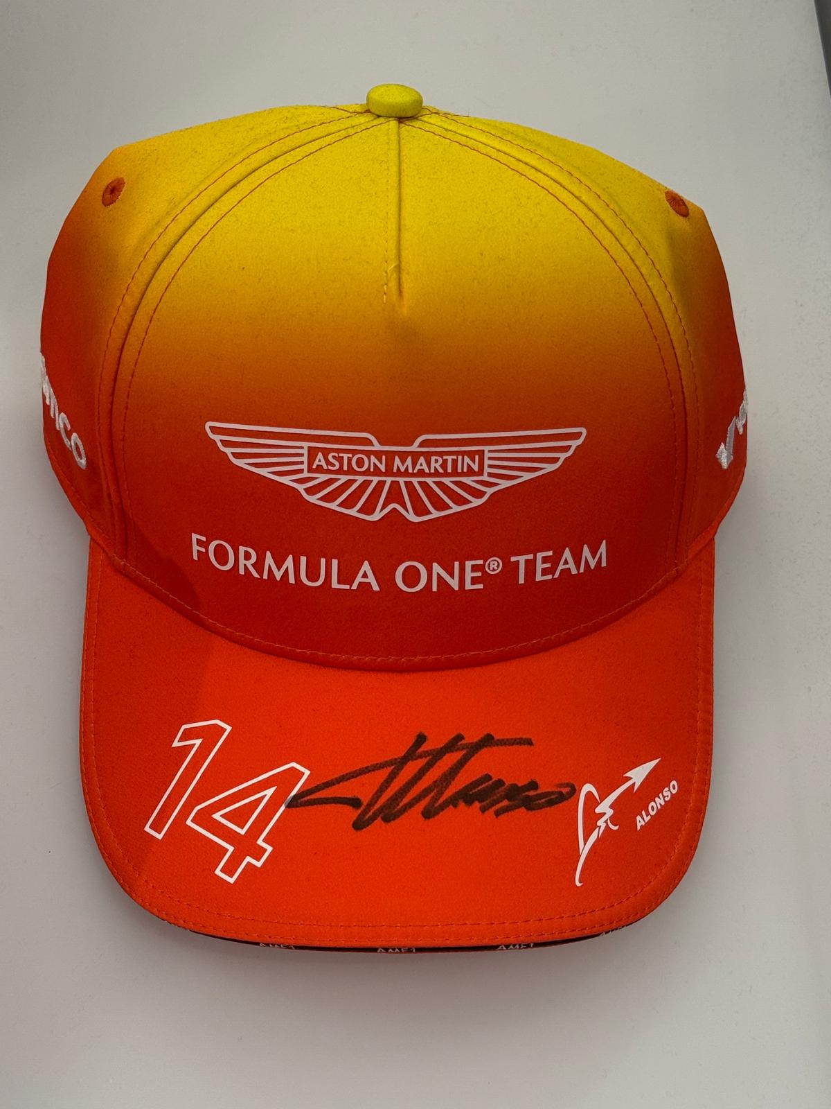 Aston Martin F1 Special Edition Fernando Alonso Cap Spain 2024 Signed Fernando Alonso - Rp Teamwear