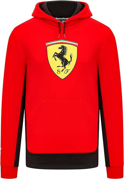 Scuderia Ferrari Men's Shield Hoodie Red 2023-Fanwear