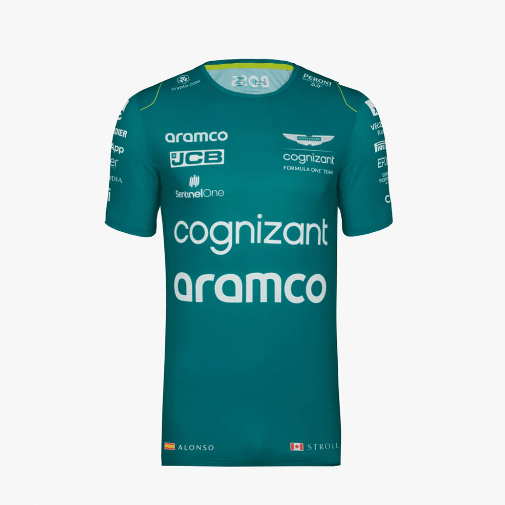 Aston Martin F1 2023 Men's Sponsor Team T-Shirt Green