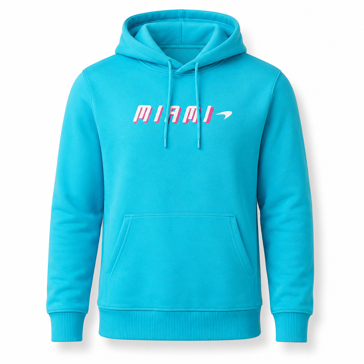 Mclaren Women's Miami Neon Graphic Hoodie Blue 2022-Fanwear