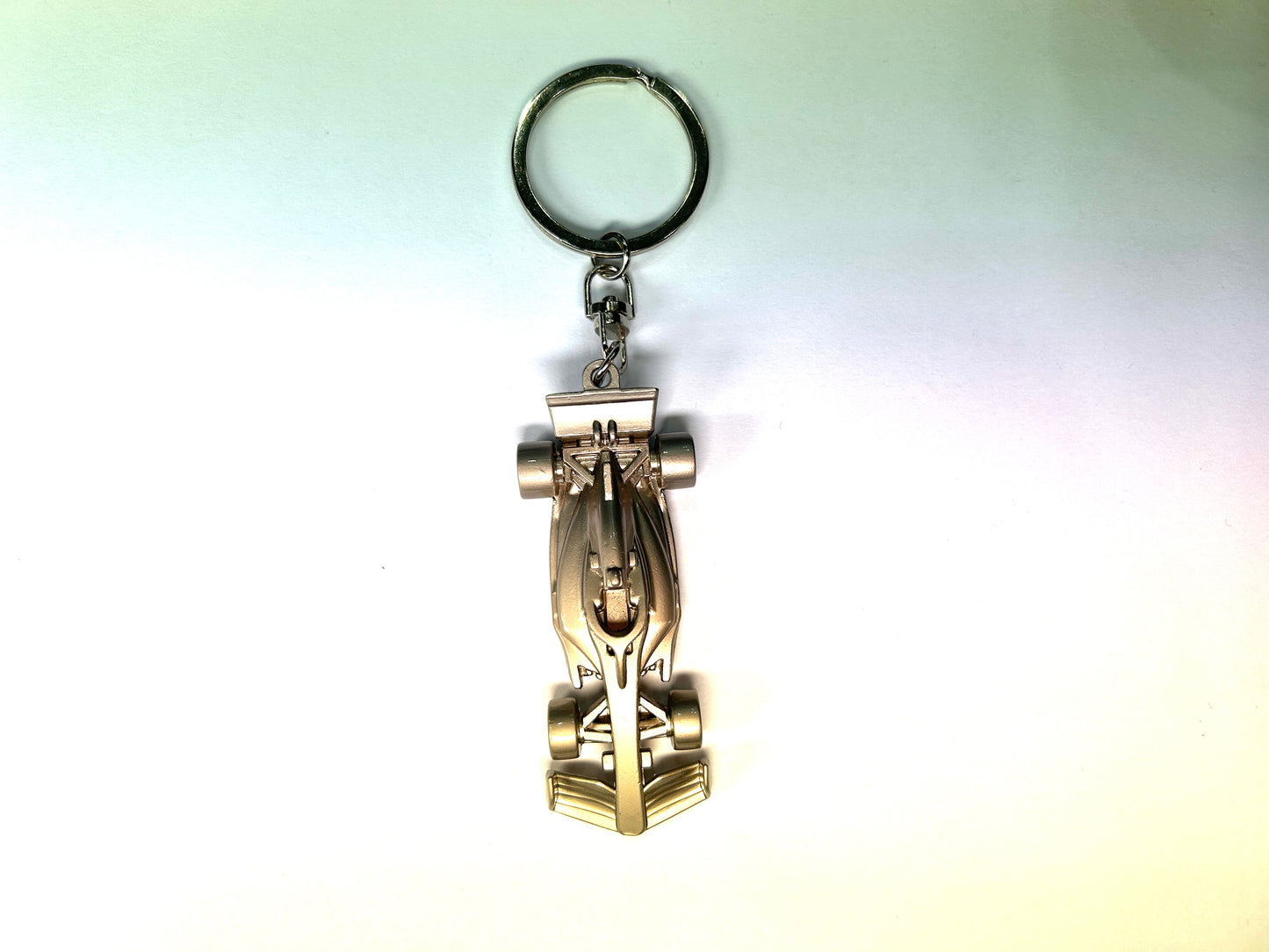 World Car Silver Keyring