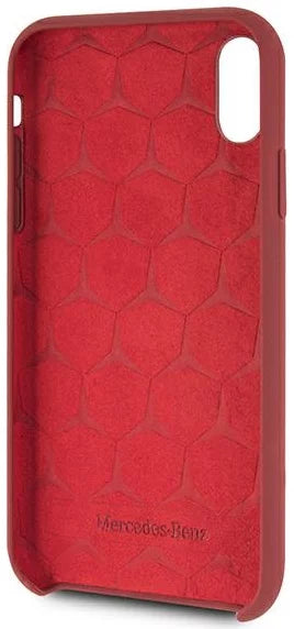 Mercedes iPhone XR Hard Case - Liquid Silicone - Burgundy