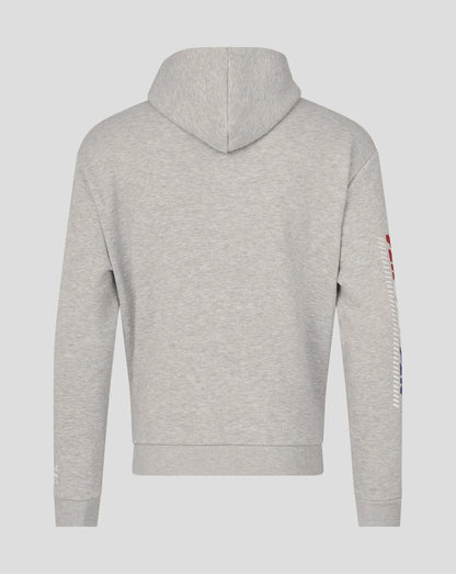 Red Bull Racing Max Verstappen Sleeve Graphic Overhead Hoodie Grey 2026 - Fanwear