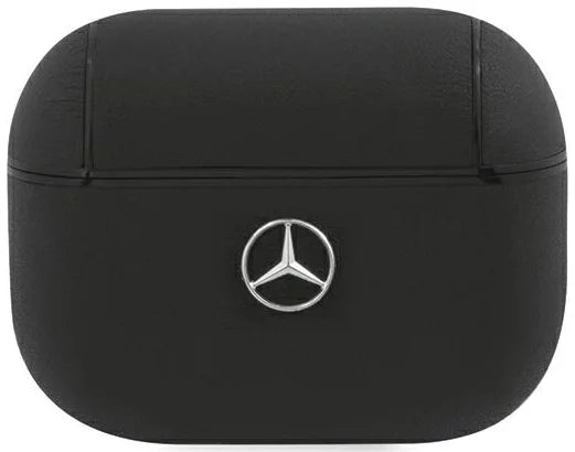 Mercedes-Benz AirPods Pro Case - Leather with Metal Logo - Black