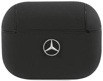 Mercedes-Benz AirPods Pro Case - Leather with Metal Logo - Black