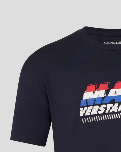Red Bull Racing Max Verstappen Front Graphic T-Shirt Night Sky 2026 - Fanwear