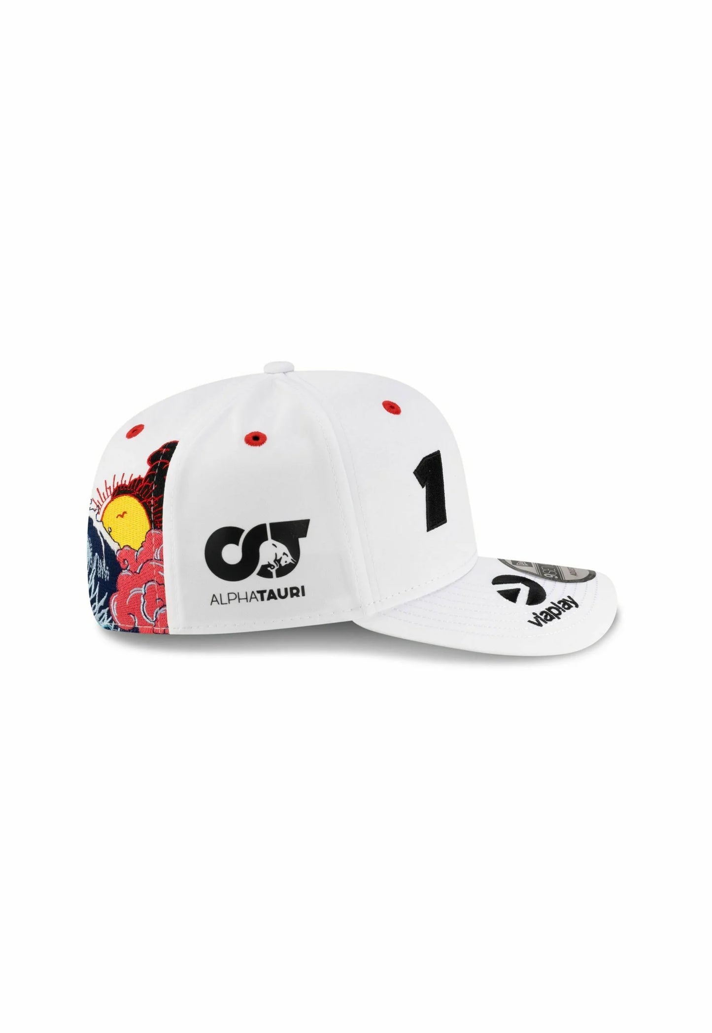 Red Bull Racing Special Edition Japan Max Verstappen Stretch Snap White Cap 2025-RP Teamwear