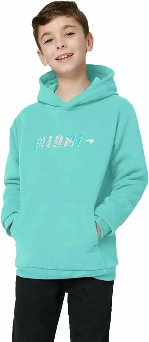 Mclaren Kids Miami Palm Graphic Hoodie Aqua 2022-Fanwear