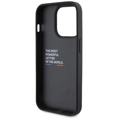 BMW M iPhone 15 Pro Hard Case - PU Carbon - Black
