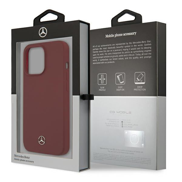 Mercedes iPhone 13 Pro Hard Case - Silicone - Red