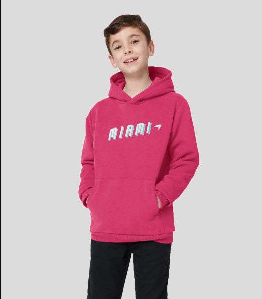Mclaren Kids Miami Neon Graphic Hoodie Purple 2022-Fanwear