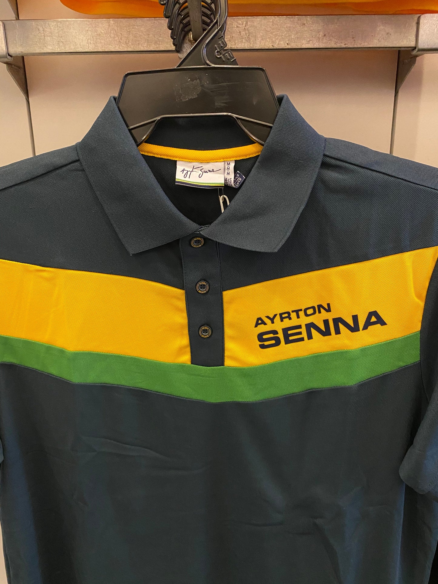 Ayrton Senna Mens Polo Shirt Ayrton Senna Racing