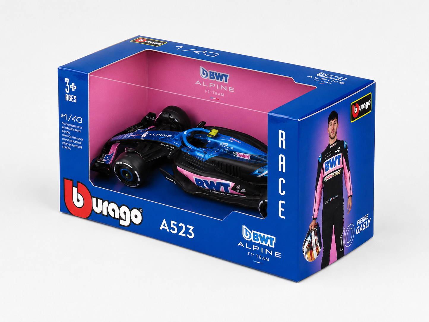 1:43 Scale Model | Bwt Alpine 2023 Gasly With Driver Car