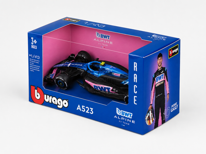 1:43 Scale Model | Bwt Alpine 2023 Gasly With Driver Car