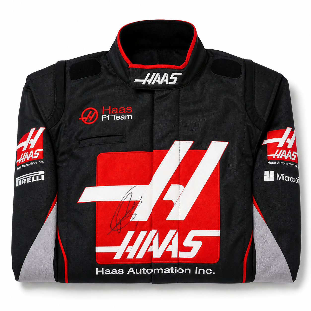 Haas F1 Team Romain Grosjean Signed Suit