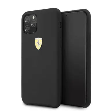 Ferrari iPhone 11 Pro Hard Case - Black Silicone