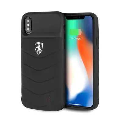 Ferrari iPhone X / XS Power Case - Lithium Battery - Black