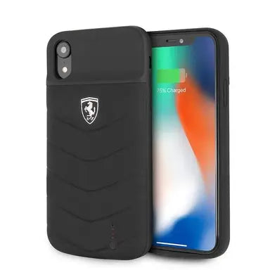 Ferrari iPhone XR Power Case - Off Track Lithium Battery - Black