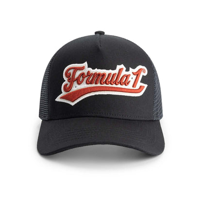 F1 Legacy Trucker Cap Black 2025-Fanwear