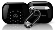 Mercedes-Benz AirPods Pro 2 Case - TPU with Star Geometry Pattern - Black